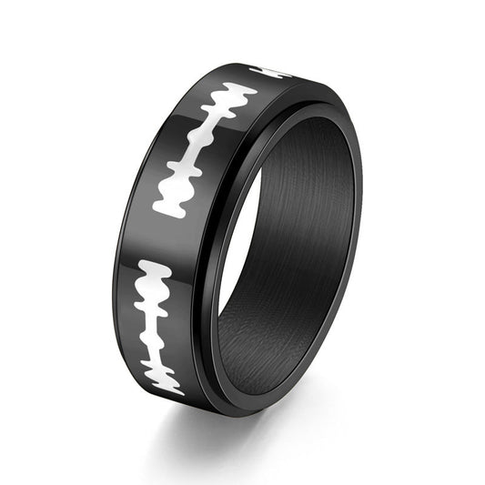 Tungsten Carbide Band White/Yellow/Black Gold Plated
