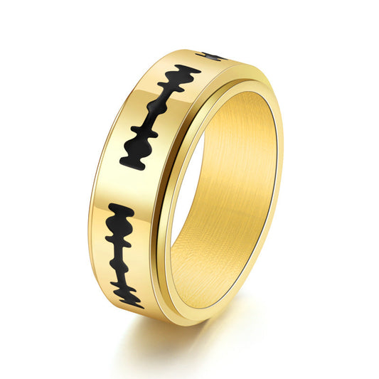 Tungsten Carbide Band White/Yellow/Black Gold Plated