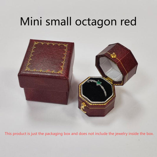 Vintage Oversized Light Luxury Jewelry Box Heart-shaped Engagement Rring Box