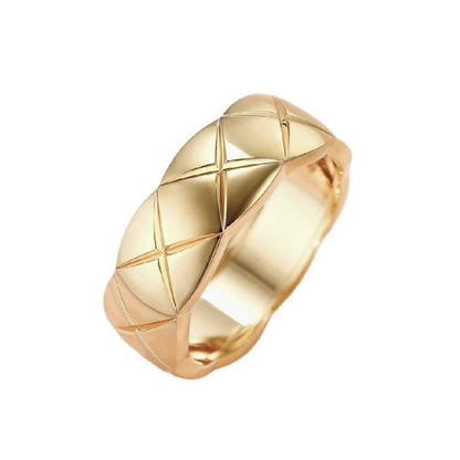 Sterling Silver Men's Ring, White & Yellow Gold Plated, Rhodium Finish