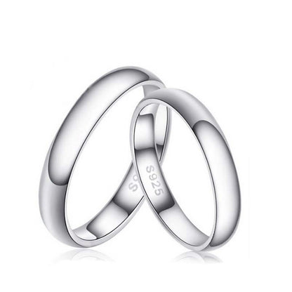 2.8g Sterling Silver Men's Ring with White Gold Plating & Rhodium Finish