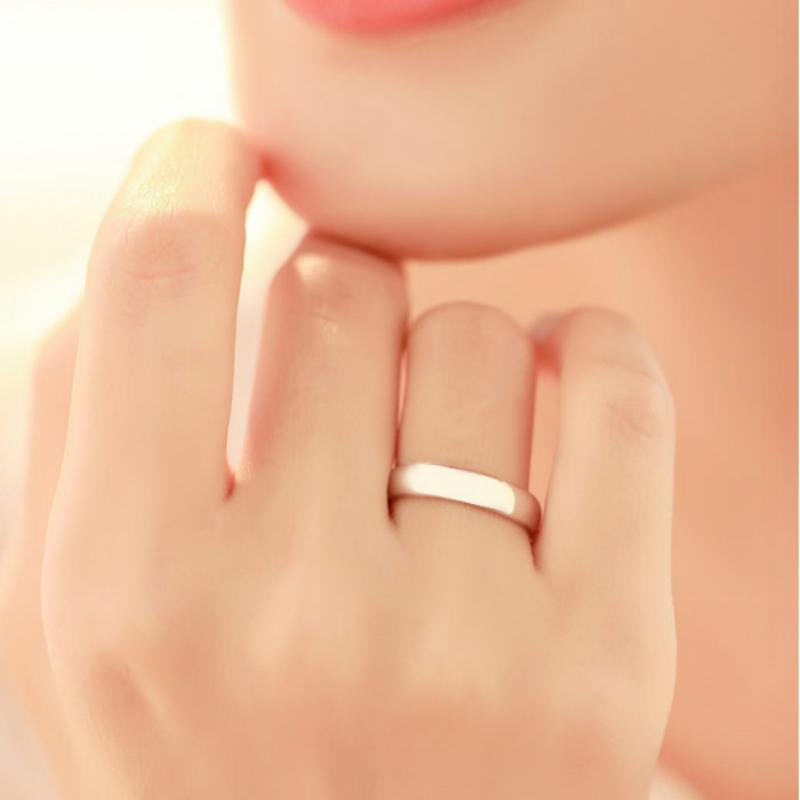 2.8g Sterling Silver Men's Ring with White Gold Plating & Rhodium Finish