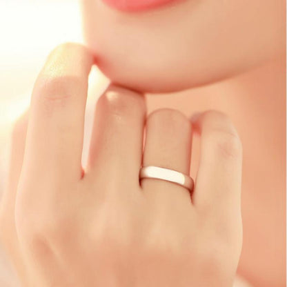 2.8g Sterling Silver Men's Ring with White Gold Plating & Rhodium Finish