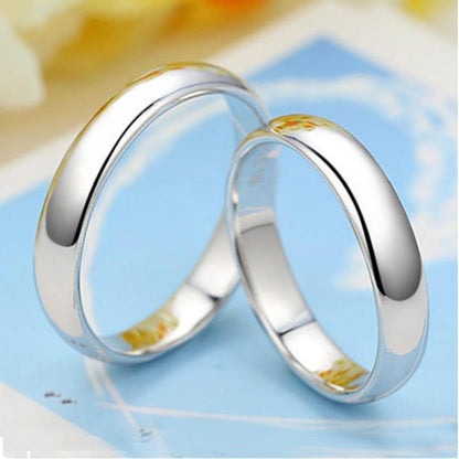 2.8g Sterling Silver Men's Ring with White Gold Plating & Rhodium Finish