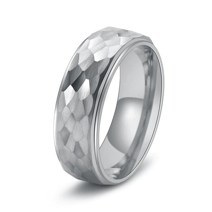 Tungsten Two-Tone Men's Wedding Band Gold Plated
