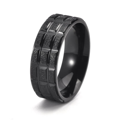 Tungsten Three-Tone Men's Wedding Band Gold Plated