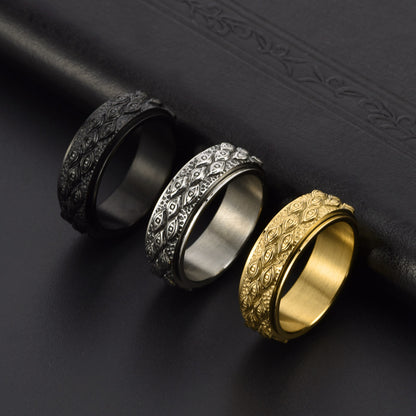 Tungsten Carbide "Eye of God" Men's Wedding Band