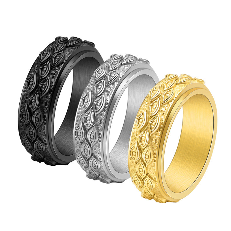 Tungsten Carbide "Eye of God" Men's Wedding Band