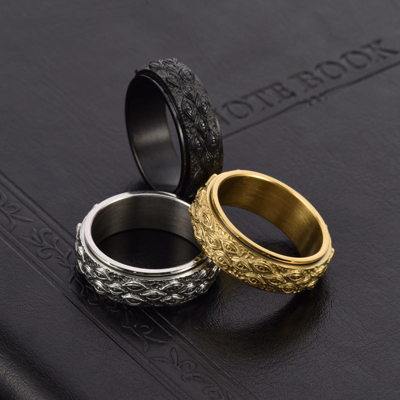 Tungsten Carbide "Eye of God" Men's Wedding Band