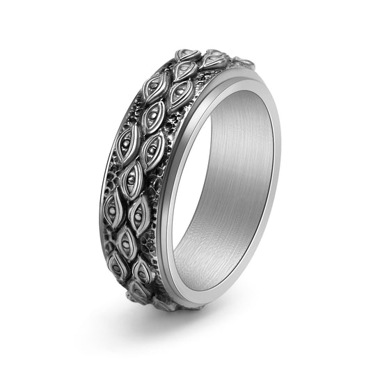 Tungsten Carbide "Eye of God" Men's Wedding Band