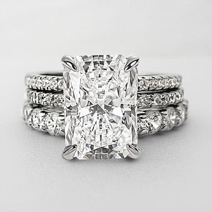 3pcs Silver Engagement Ring Set  Item no. TJ022A