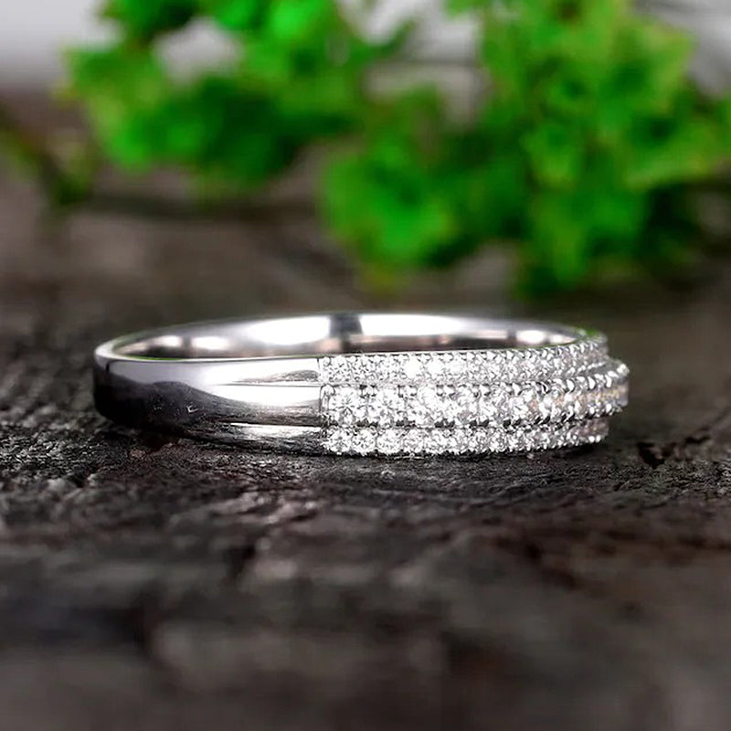 1Ct Round Cut Simulated Diamond Bracelet 925 Silver White Gold