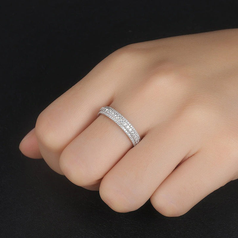 1Ct Round Cut Simulated Diamond Bracelet 925 Silver White Gold