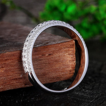 1Ct Round Cut Simulated Diamond Bracelet 925 Silver White Gold