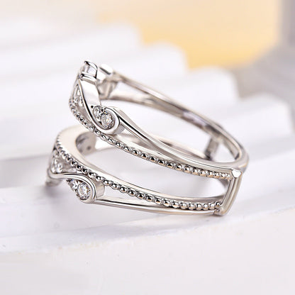 0.25Ct Sona Diamond Solitaire Ring - White Gold Plated 925 Silver