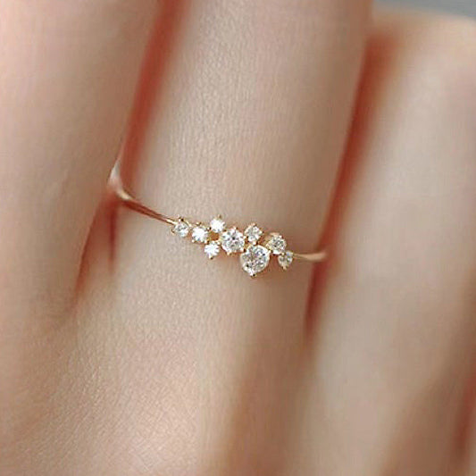 925 Silver Gold Plated 1ct Sona Diamond Wedding Band
