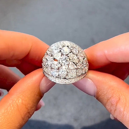 8.0Ct Mixed Cut Simulated Diamond Eternity Band