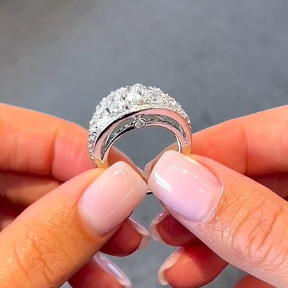 8.0Ct Mixed Cut Simulated Diamond Eternity Band