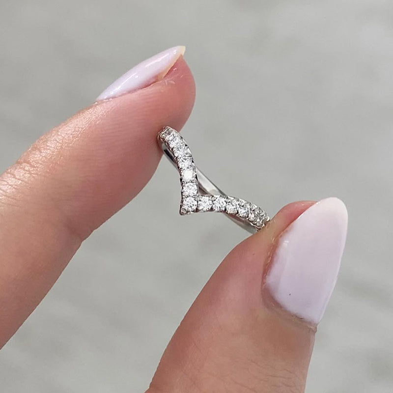 0.5Ct Round Simulated Diamond Tri-Color Gold Ring
