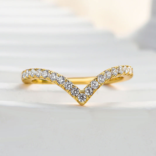 0.5Ct Round Simulated Diamond Tri-Color Gold Ring