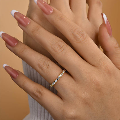 925 Silver Two-Tone 0.4ct Diamond Wedding Band
