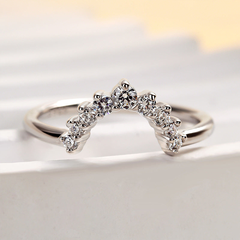 925 Silver Two-Tone 0.5ct Diamond Wedding Band