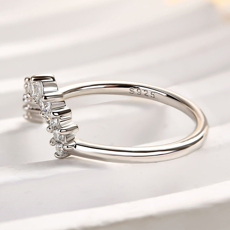 925 Silver Two-Tone 0.5ct Diamond Wedding Band