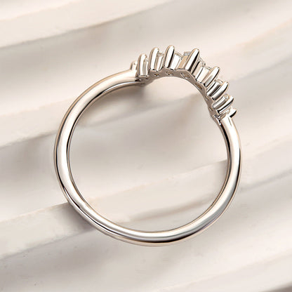 925 Silver Two-Tone 0.5ct Diamond Wedding Band