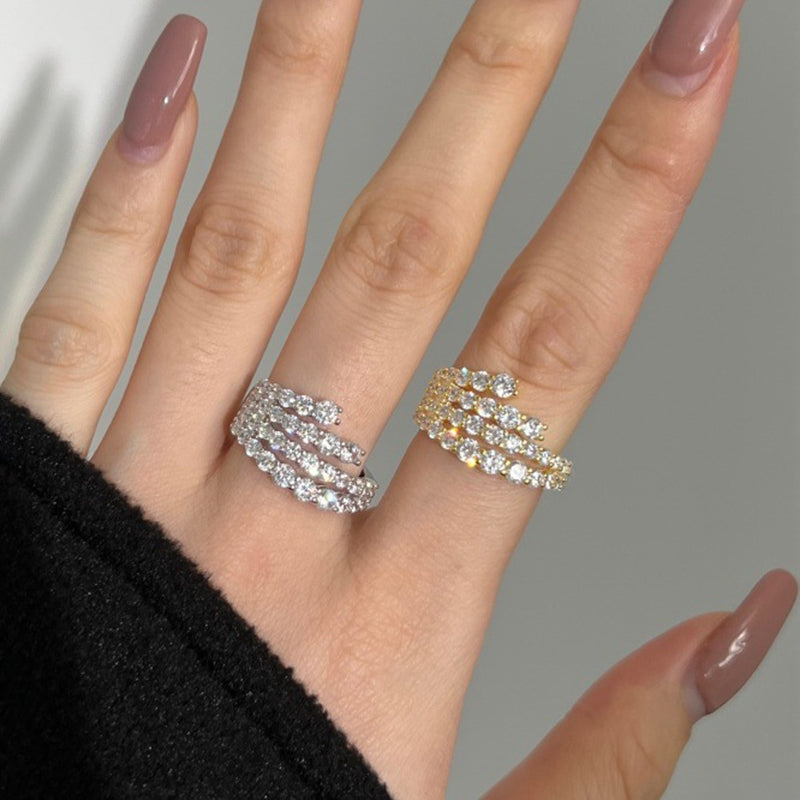 925 Silver Two-Tone 2ct Round Diamond Wedding Band