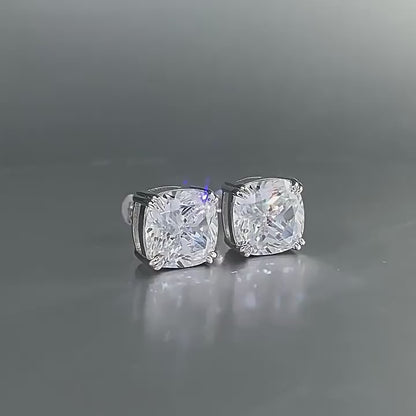 9*9 mm Women's Stud Earrings In Sterling Silver Item no.  EH003A